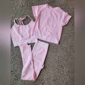 Better Bodies Rockaway seamless leggings, Astoria longline bra and crop tee